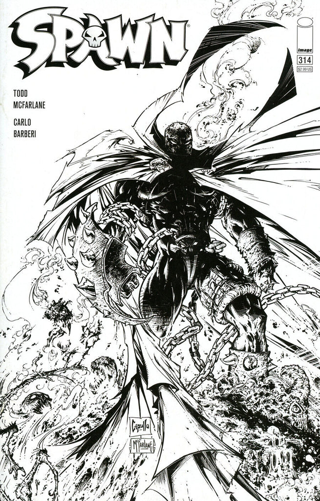 SPAWN #314 CVR E B&W CAPULLO & MCFARLANE