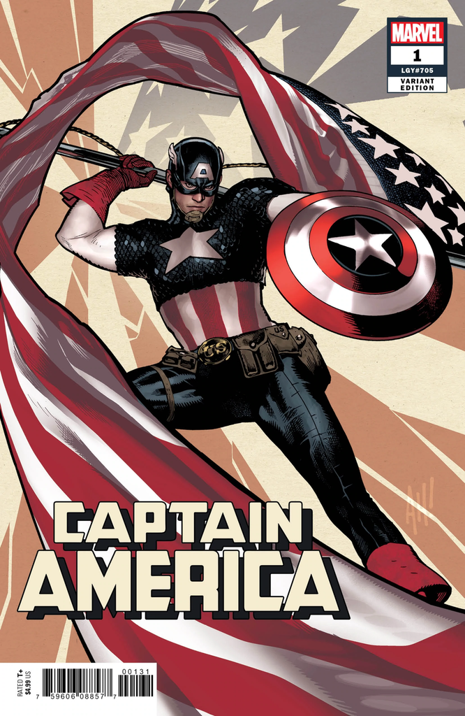 CAPTAIN AMERICA #1 HUGHES VAR "A4"