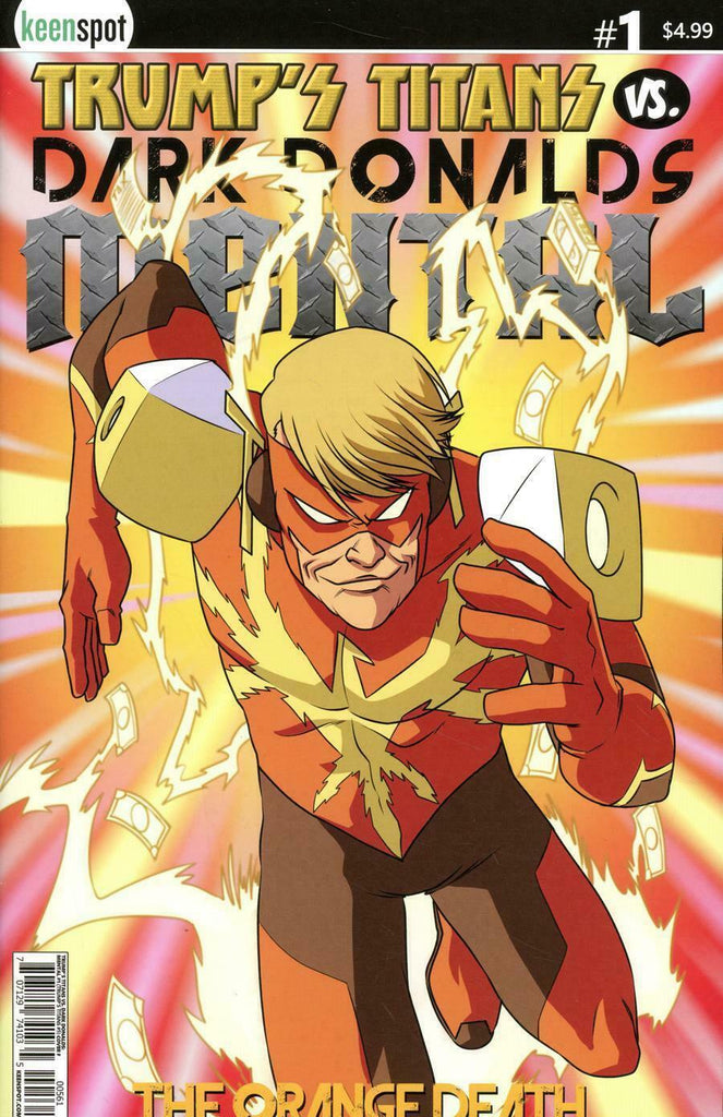 TRUMPS TITANS VS DARK DONALDS MENTAL #1 CVR F ORANGE DEATH KEENSPOT
