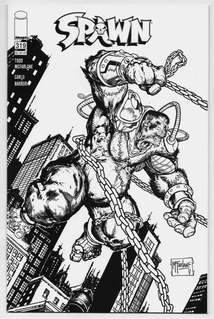 SPAWN #319 CVR D MCFARLANE B&W IMAGE COMICS "L4"