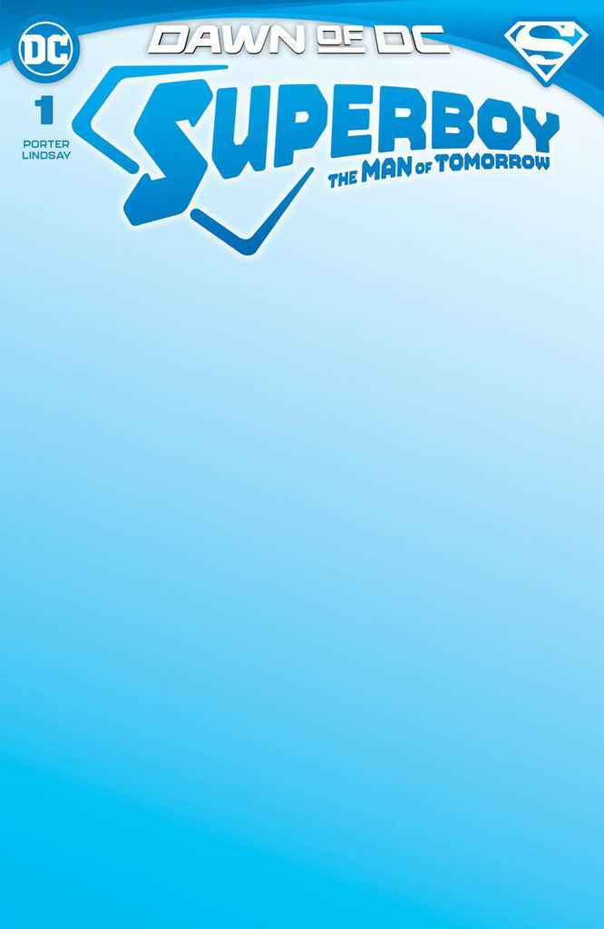 SUPERBOY THE MAN OF TOMORROW #1 CVR D BLANK VAR DC COMICS CONNER KENT