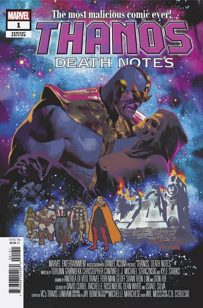 THANOS DEATH NOTES #1 ACUNA VAR MARVEL PRH