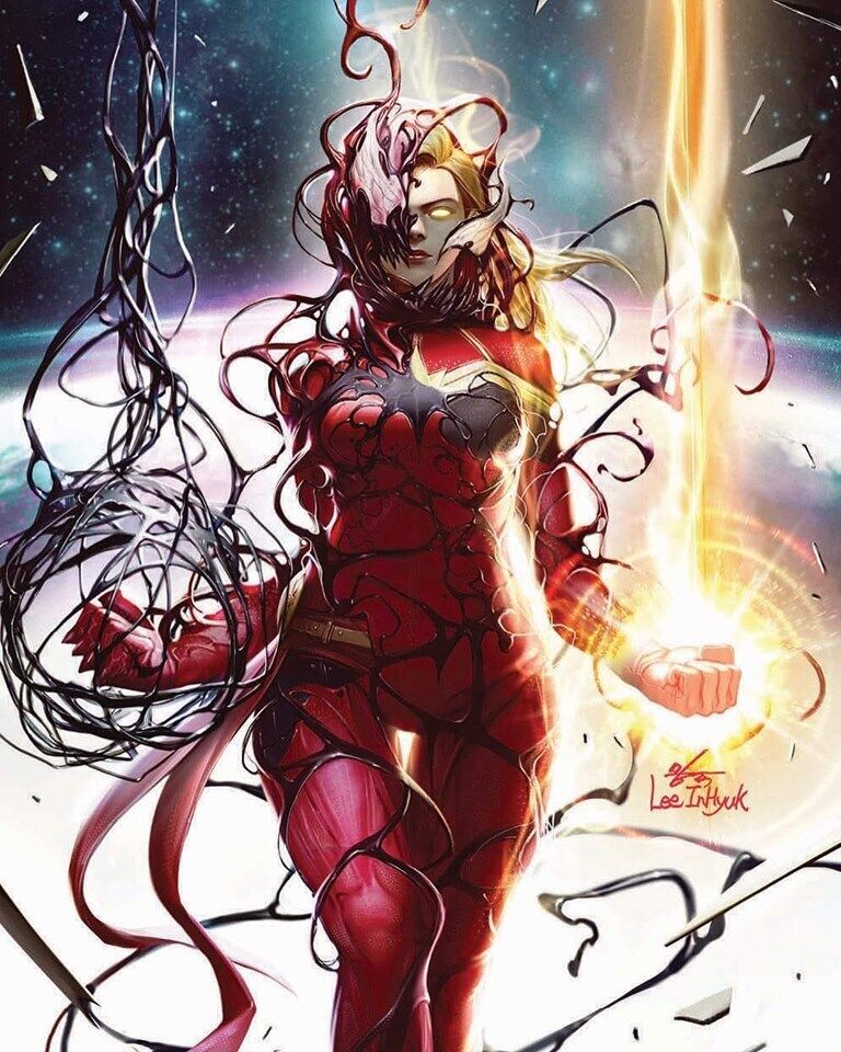 CAPTAIN MARVEL #8 INHYUK LEE CARNAGE-IZED VIRGIN VAR