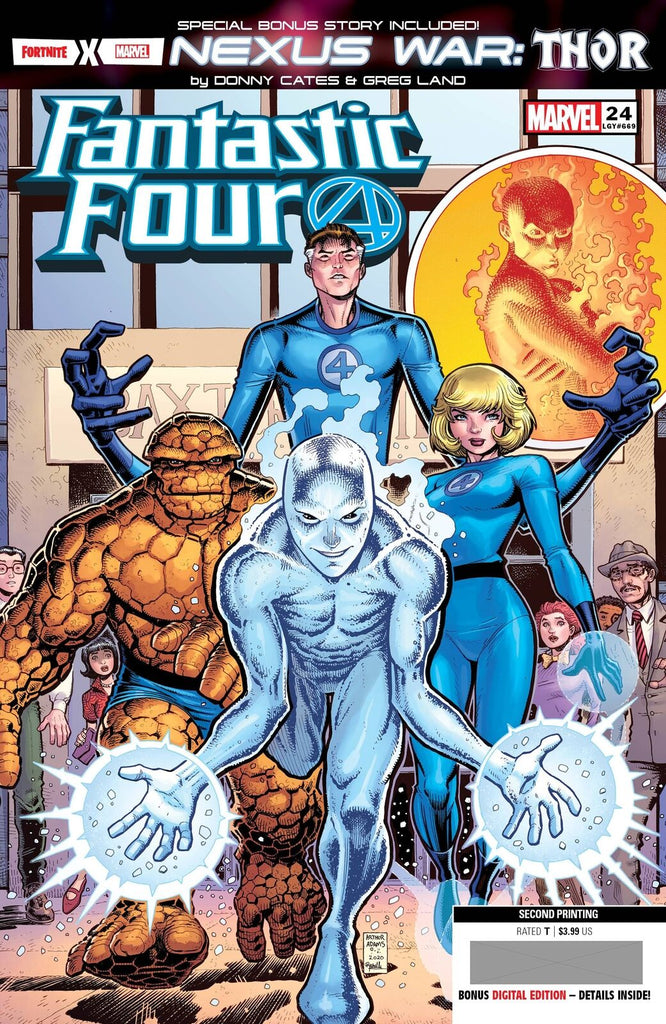 FANTASTIC FOUR #24 2ND PRINT ART ADAMS VAR