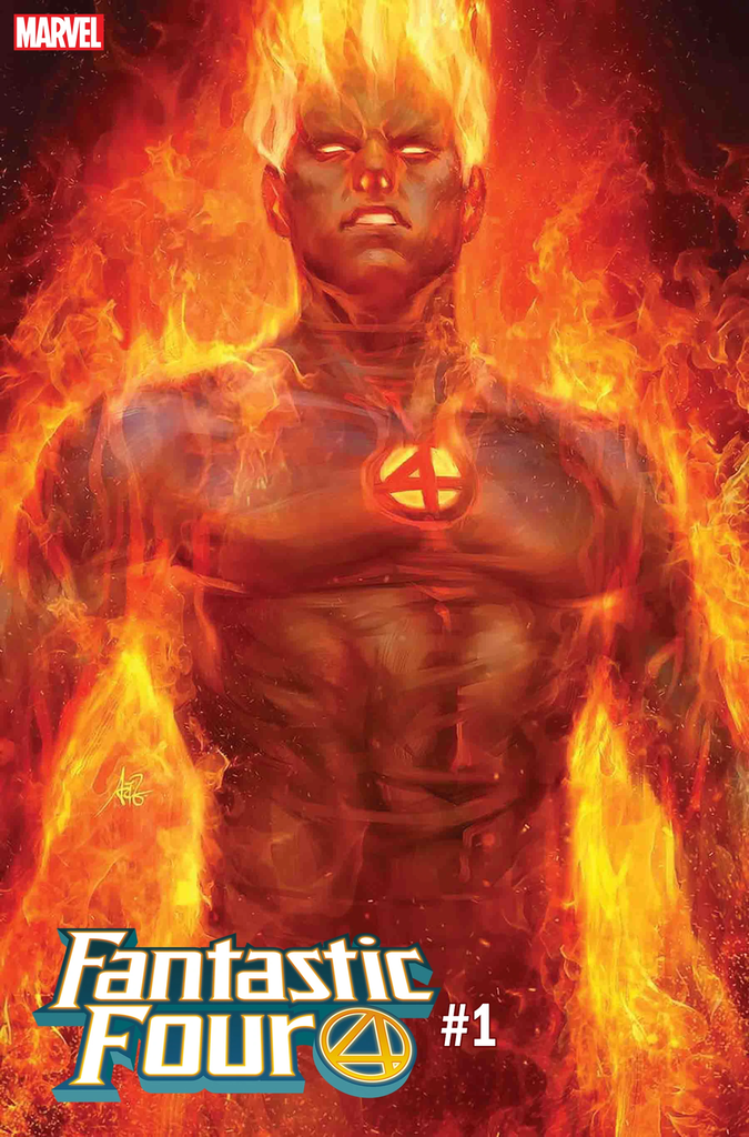 FANTASTIC FOUR #1 ARTGERM HUMAN TORCH VARIANT "A7"