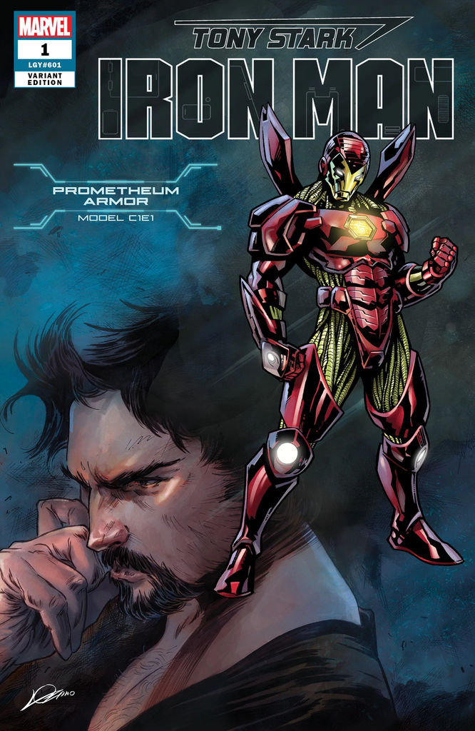 TONY STARK IRON MAN #1 HEROES REBORN ARMOR VAR
