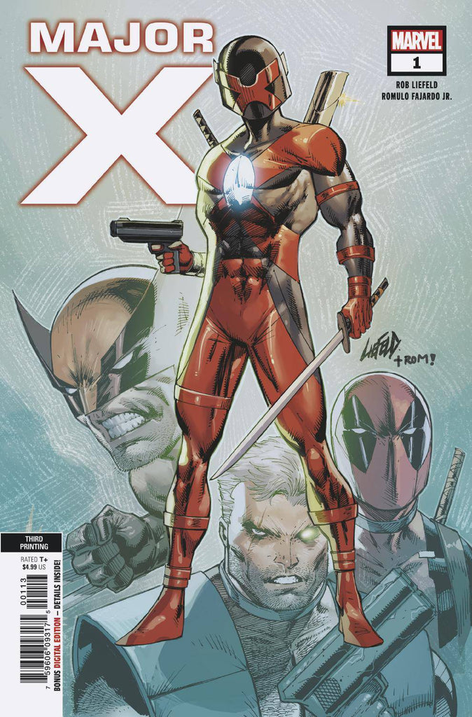 MAJOR X #1 (OF 6) 3RD PRINT LIEFELD VAR