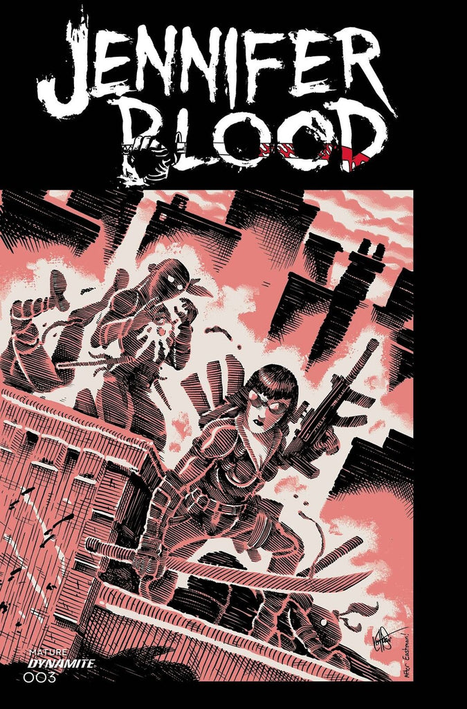 JENNIFER BLOOD #3 CVR L FOC BONUS TMNT HOMAGE HAESER (MR)