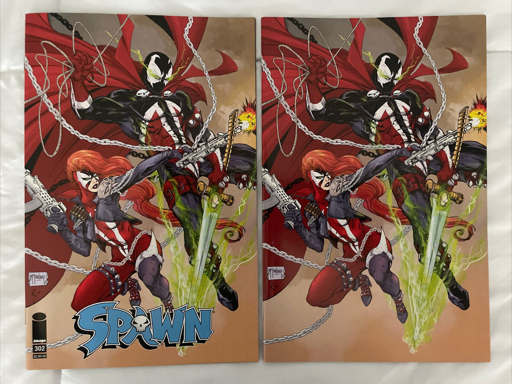 SPAWN #302 CVR D & E VIRGIN VARIANT SET MCFARLANE SHE SPAWN IMAGE COMICS (2020)