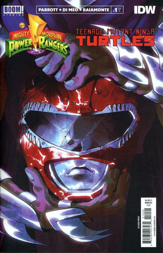 POWER RANGERS TEENAGE MUTANT NINJA TURTLES #1 2ND PRINT VARIANT
