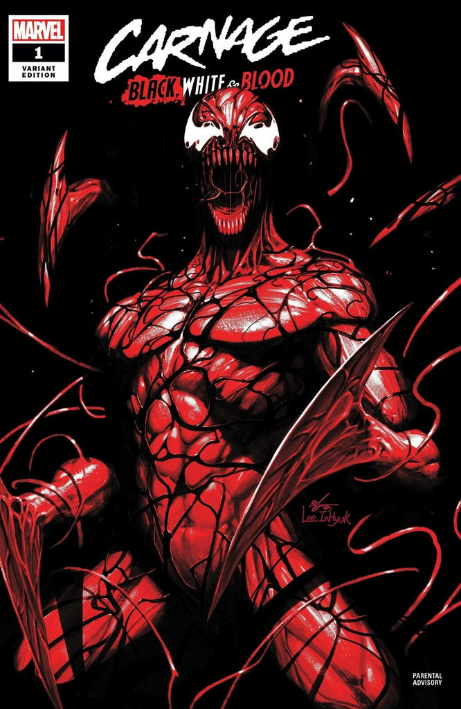 CARNAGE BLACK WHITE AND BLOOD #1 INHYUK LEE VARIANT MARVEL COMICS