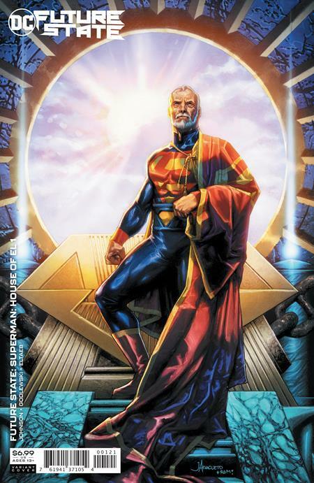 FUTURE STATE SUPERMAN HOUSE OF EL #1 CVR B JAY ANACLETO CARD STOCK VARIANT