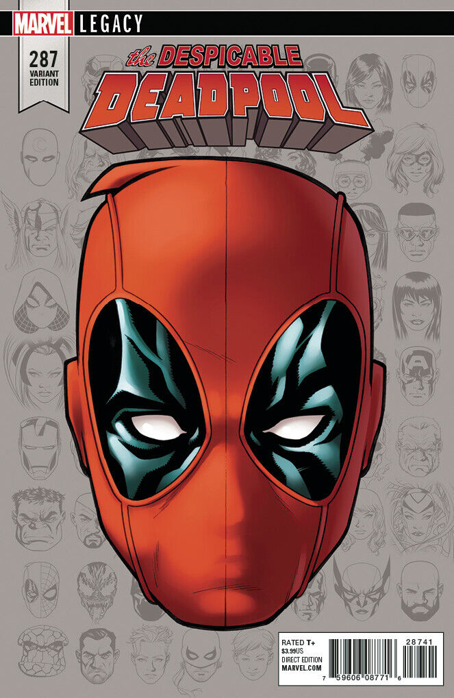 DESPICABLE DEADPOOL #287 MCKONE LEGACY HEADSHOT VAR LEG