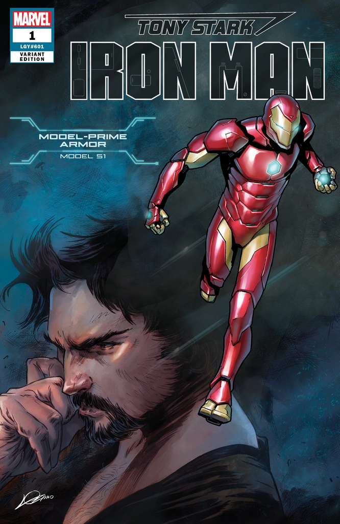 TONY STARK IRON MAN #1 MARQUEZ ARMOR VAR