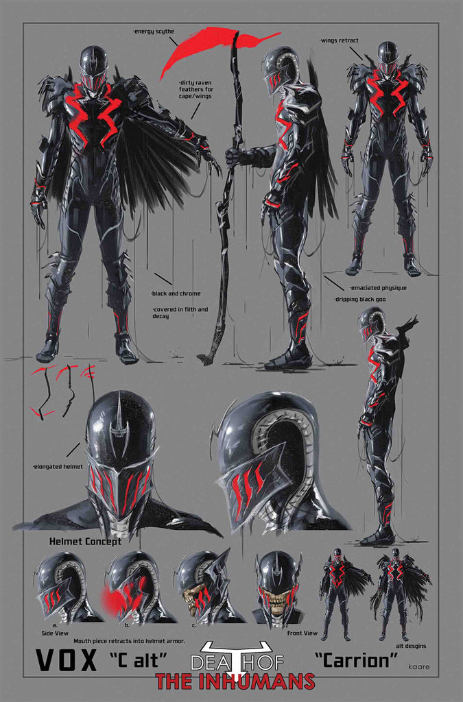 DEATH OF INHUMANS #1 (OF 5) ANDREWS DESIGN VAR