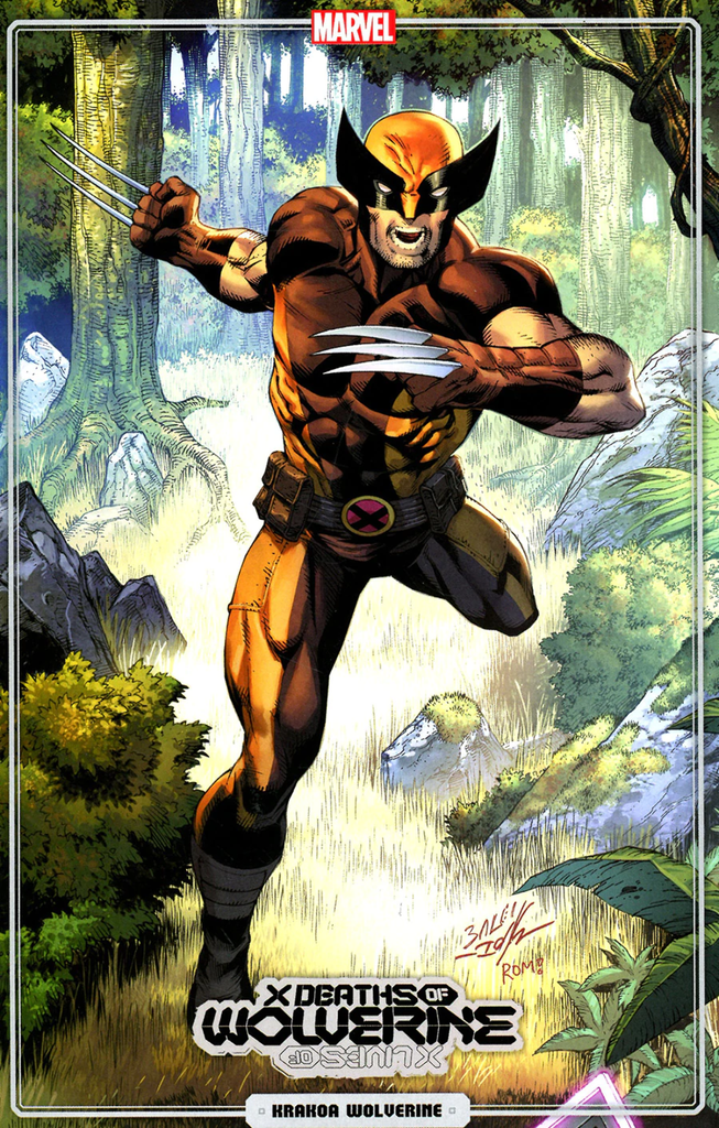 X DEATHS OF WOLVERINE #1 BAGLEY TRADING CARD VAR