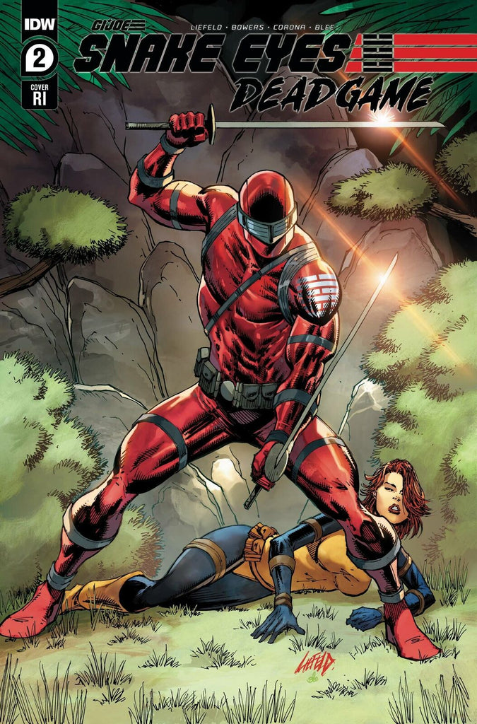 SNAKE EYES DEADGAME #2 LIEFELD RED SUIT VARIANT