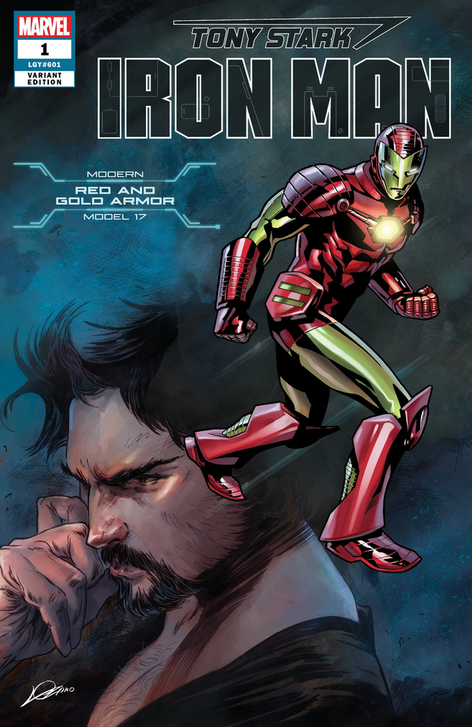 TONY STARK IRON MAN #1 HEROES REBORN KURT ARMOR VAR