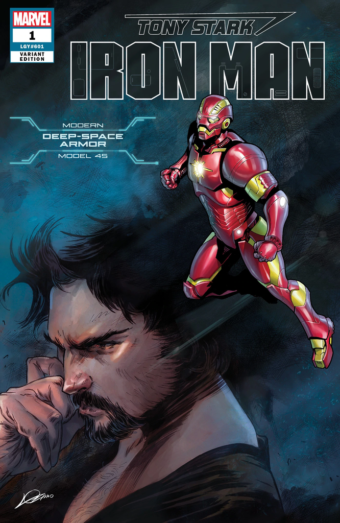 TONY STARK IRON MAN #1 GUARDIANS SPACE ARMOR VAR