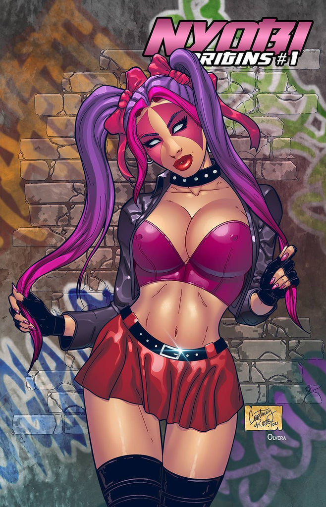 NYOBI ORIGINS #1 CVR B COURTNEY ROSE VAR