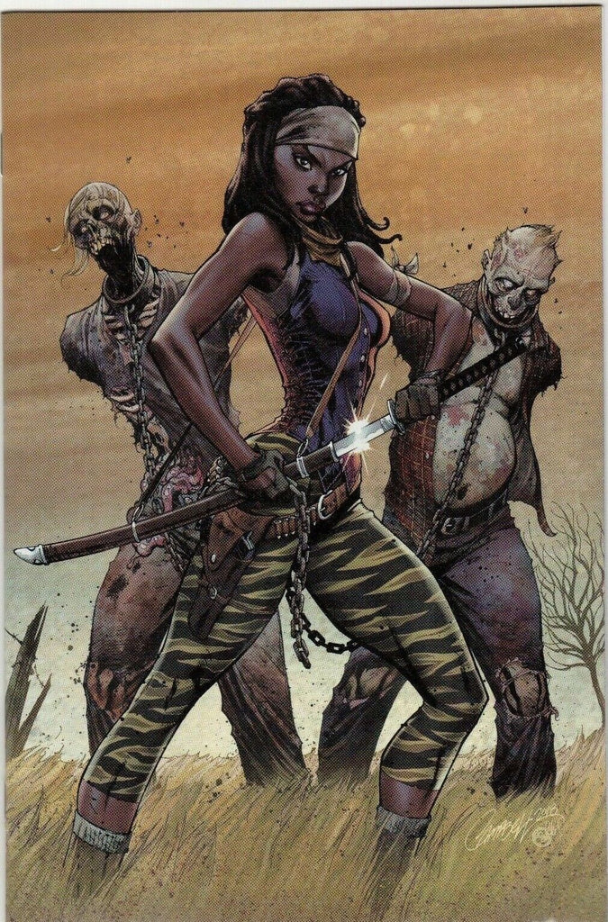 WALKING DEAD #19 15TH ANNIVERSARY CAMPBELL VIRGIN VARIANT IMAGE COMICS