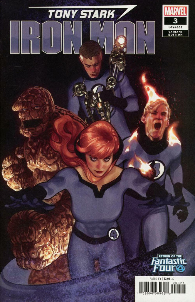 TONY STARK IRON MAN #3 HUGHES RETURN OF FANTASTIC FOUR VAR