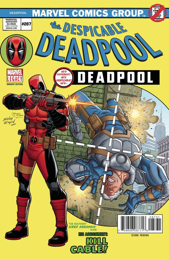 DESPICABLE DEADPOOL #287 2ND PRINT ESPIN VARIANT