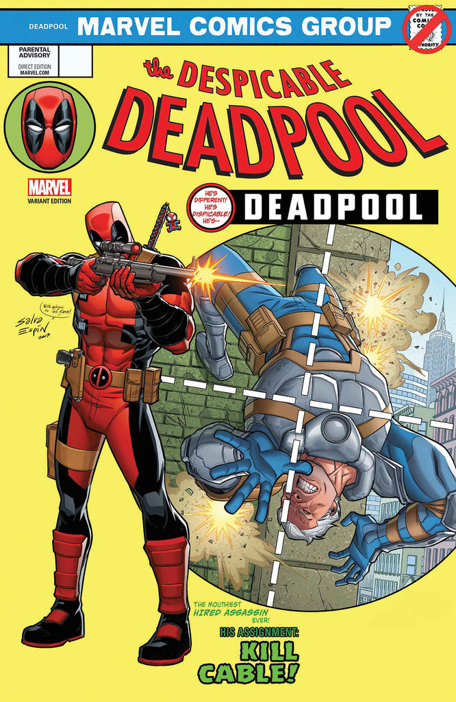 DESPICABLE DEADPOOL #287 ESPIN LENTICULAR HOMAGE VARIANT