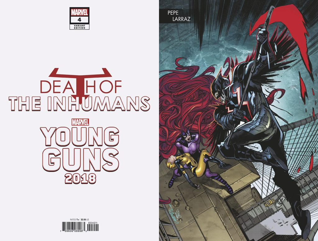 DEATH OF INHUMANS #4 (OF 5) LARRAZ YOUNG GUNS CONNECTING VAR "A6"