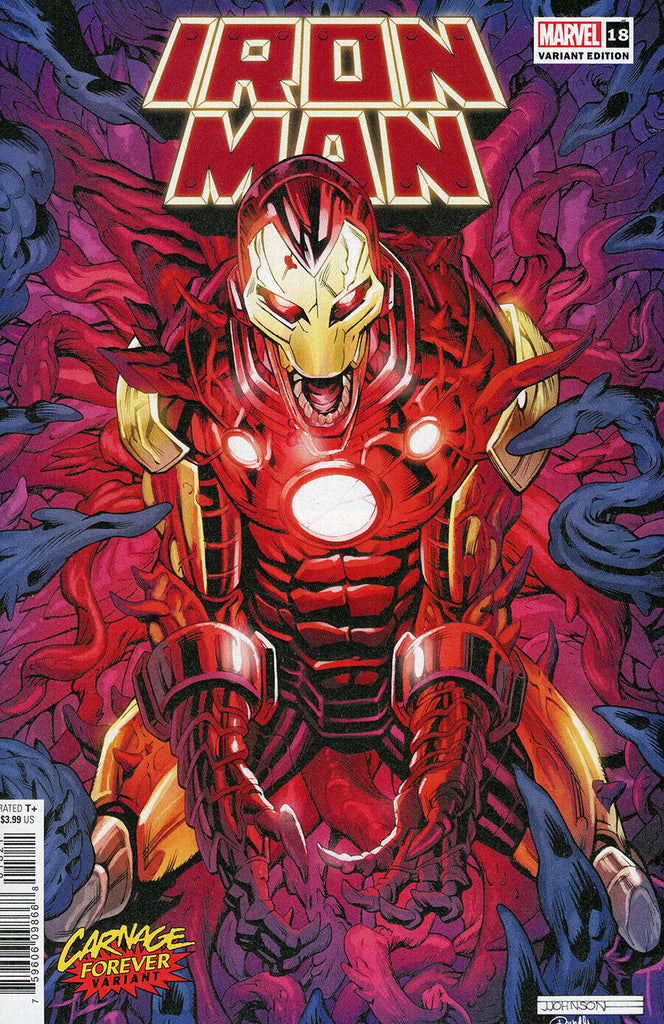 IRON MAN #18 JEFF JOHNSON CARNAGE FOREVER VAR