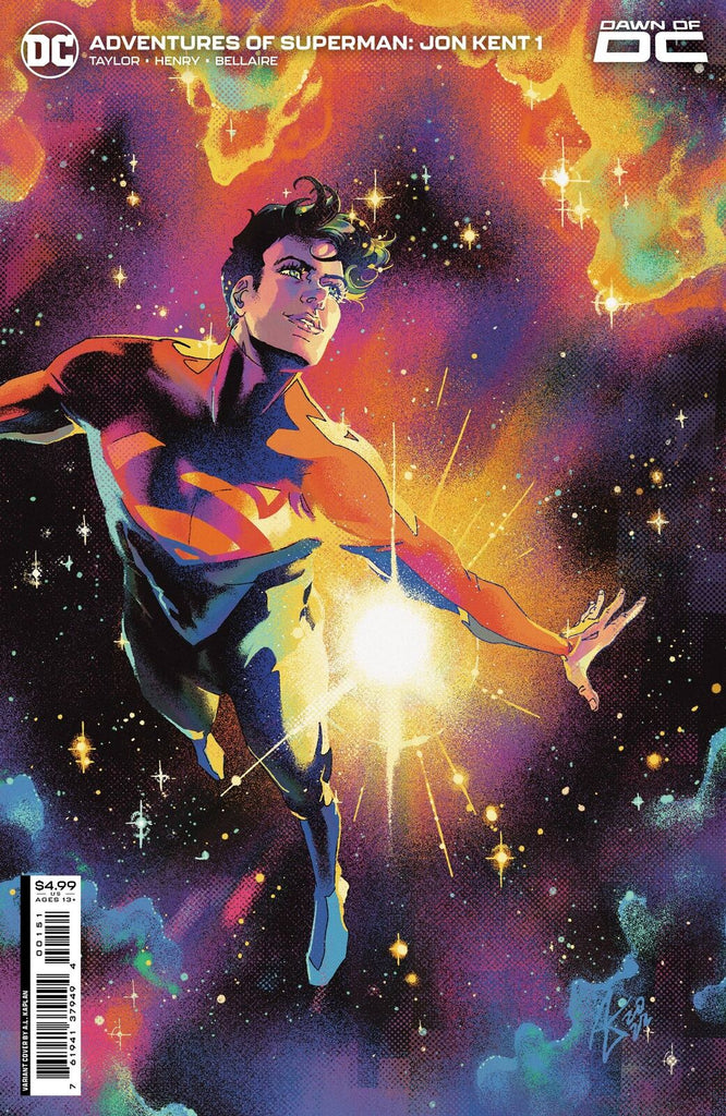 ADVENTURES SUPERMAN JON KENT #1 (OF 6) CVR E KAPLAN CARD VAR