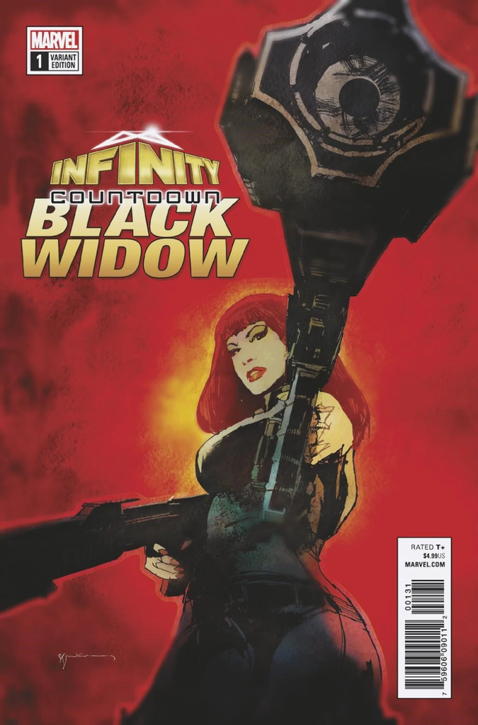 INFINITY COUNTDOWN BLACK WIDOW #1 SEINKIEWICZ VARIANT "A6"