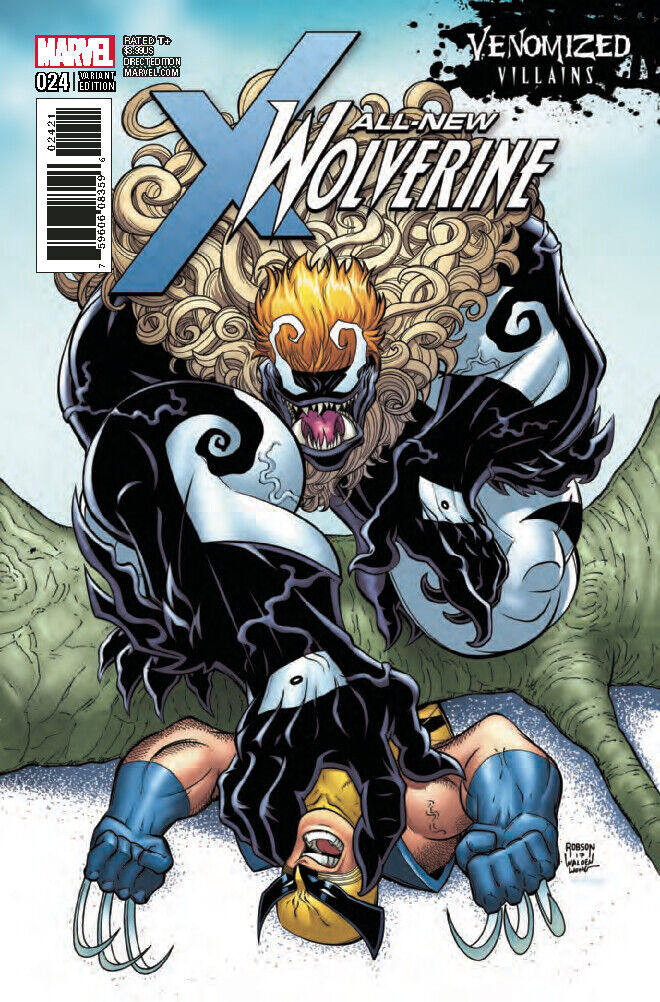 ALL NEW WOLVERINE #24 VENOMIZED SABRETOOTH VAR