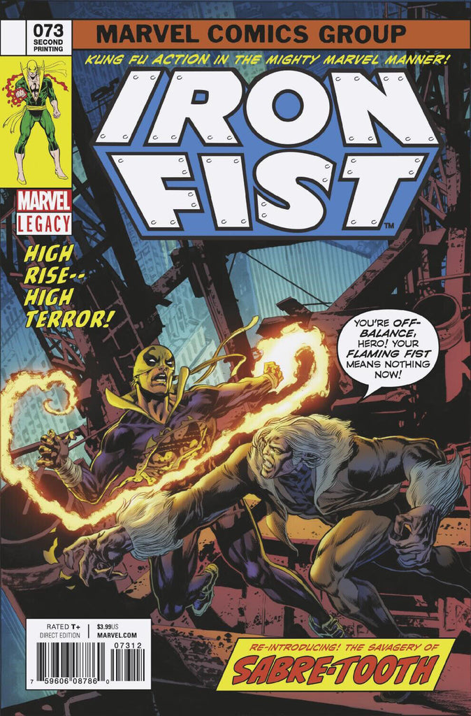 IRON FIST #73 2ND Print PERKINS VAriant