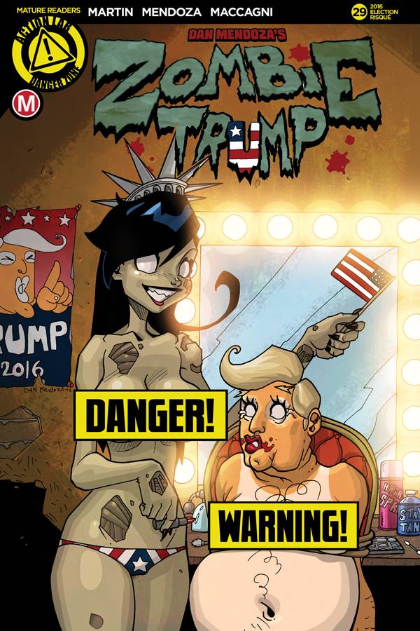 ZOMBIE TRAMP ONGOING #29 CVR E & CVR F ELECTION RISQUE VARIANT SET (MR)