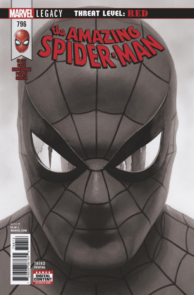 AMAZING SPIDER-MAN #796 ALEX ROSS B & W 3RD PRINT