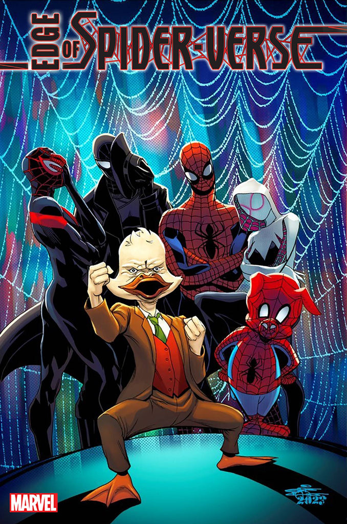 EDGE OF SPIDER-VERSE #1 CHRISCROSS HOWARD THE DUCK VA